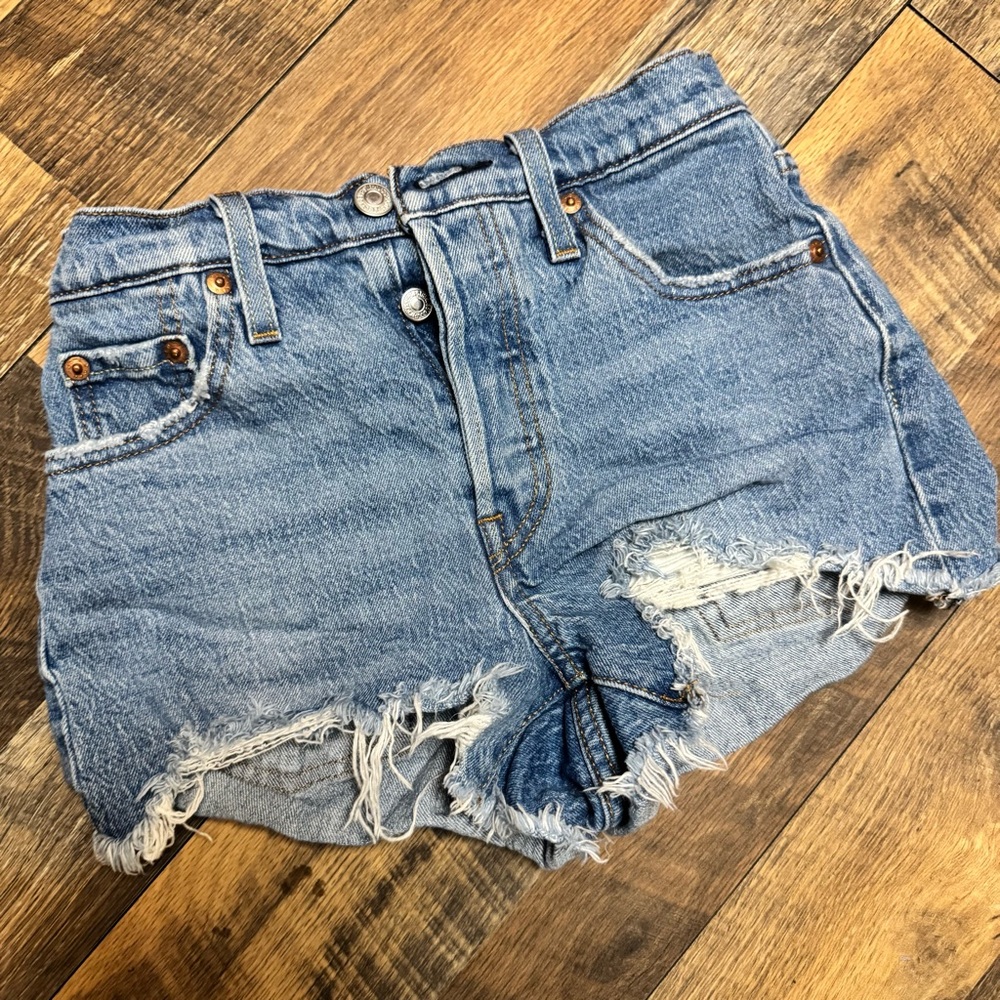 Levi's Women's 501 Blue Denim Shorts